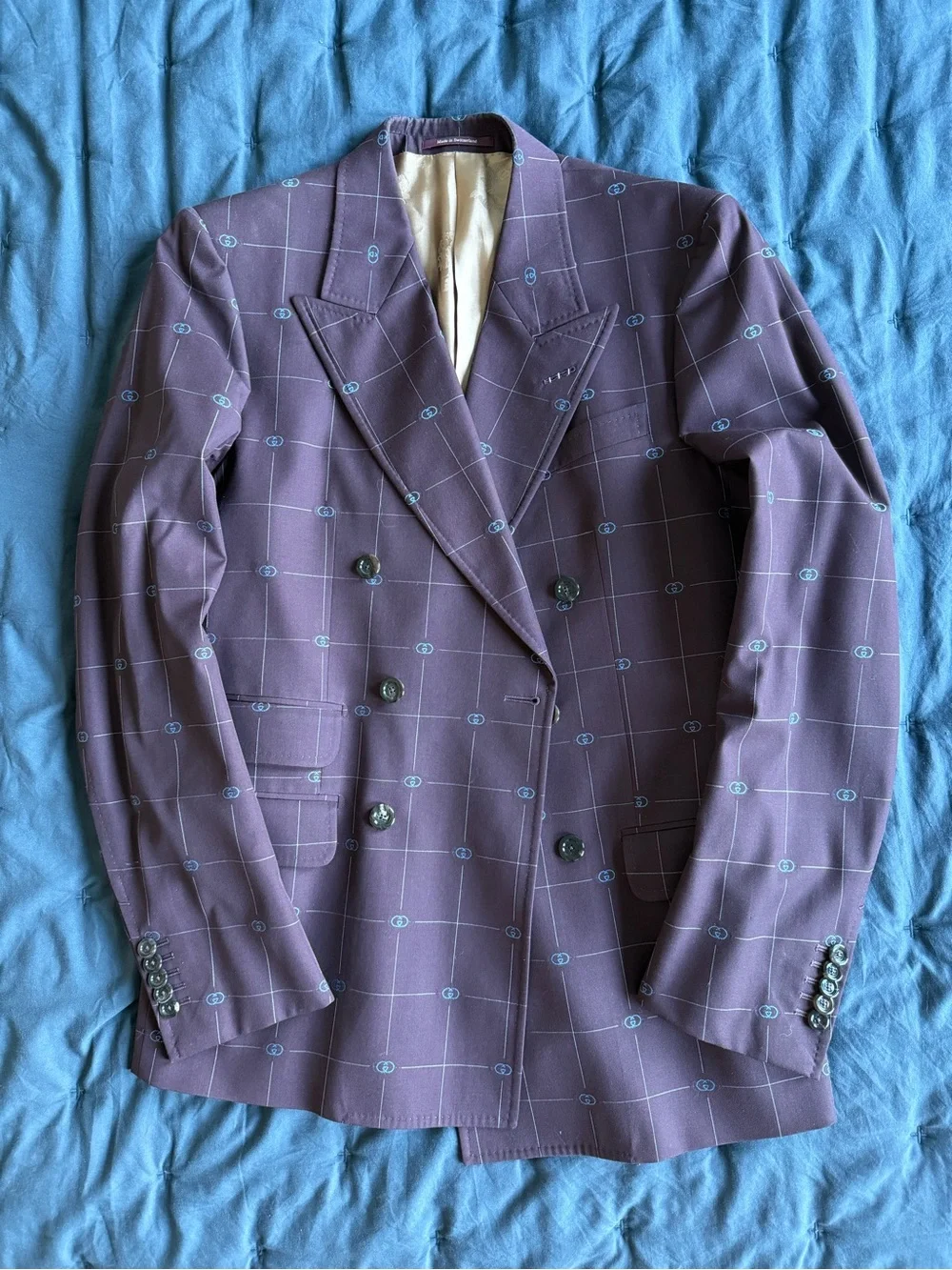 GUCCI MEN’S DOUBLE-BREAST BLAZER SIZE 46R
